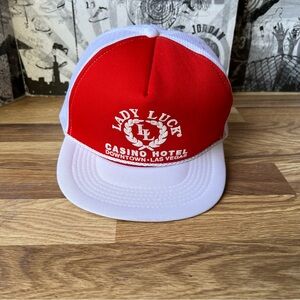Las Vegas Lady Luck vintage Trucker Hat from 1970